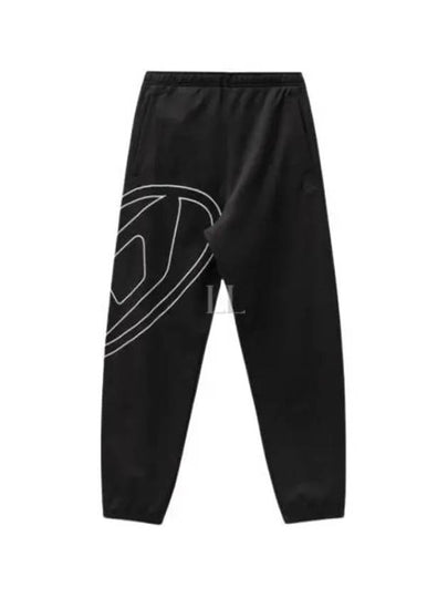 Mega Oval D Track Pant Black - DIESEL - BALAAN 2