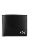 GG Marmont Silver Hardware Half Wallet Black - GUCCI - BALAAN 2