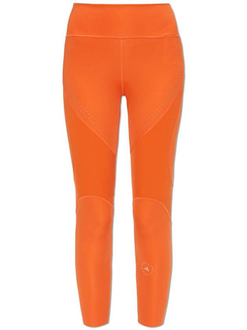 ADIDAS By Stella McCartney Logo Leggings, Women's, Orange - ADIDAS - BALAAN 1