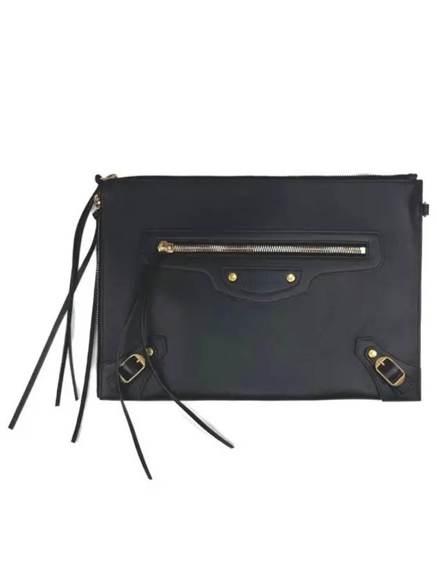 Neo Classic Strap Clutch Bag Black - BALENCIAGA - BALAAN 2