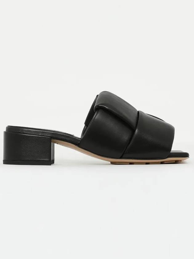 Intrecciato Patch Mule Heel Black - BOTTEGA VENETA - BALAAN 3