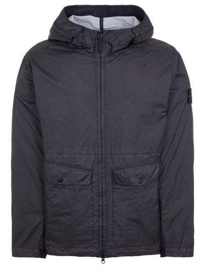 Membrana 3L TC Hooded Jacket Blue - STONE ISLAND - BALAAN 2