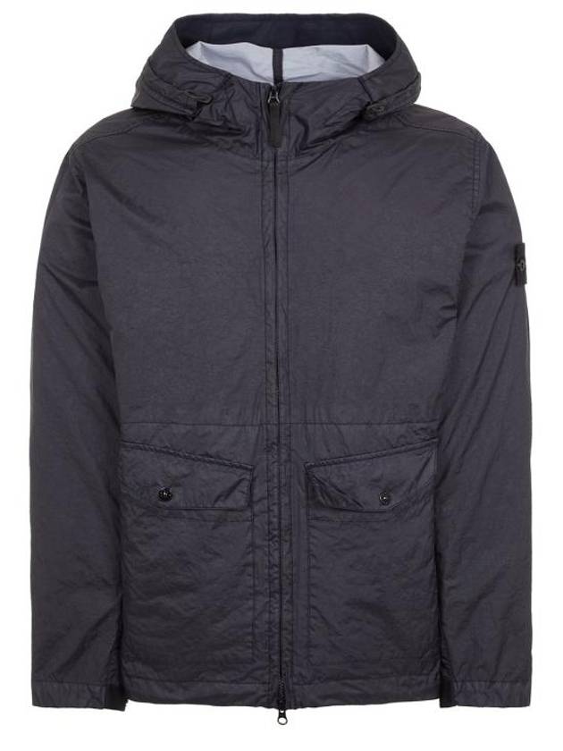 Membrana 3L TC Hooded Jacket Blue - STONE ISLAND - BALAAN 1