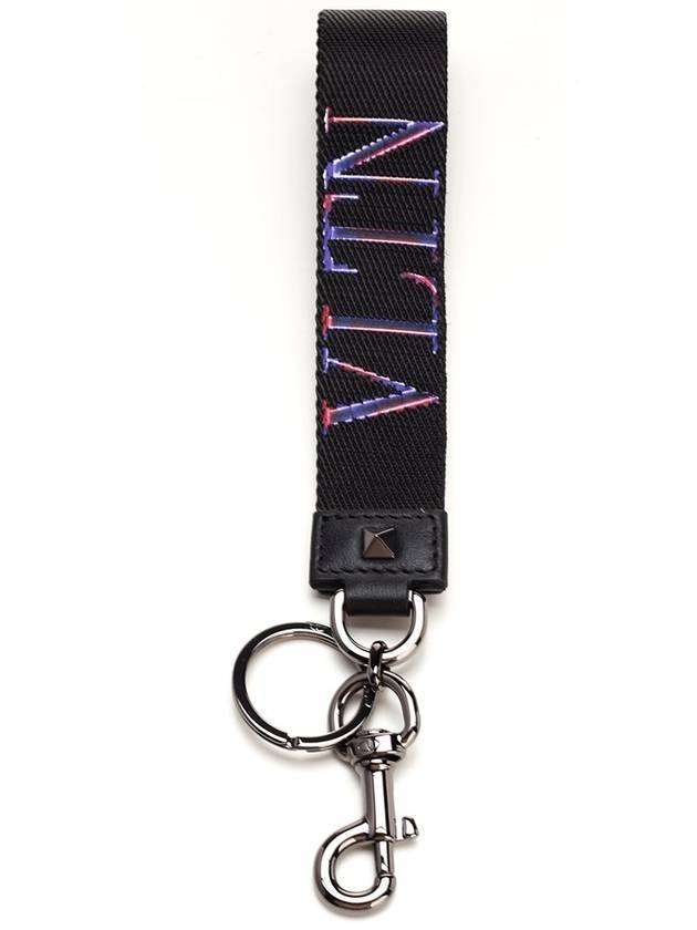 VLTN snap hook keyholder - VALENTINO - BALAAN.