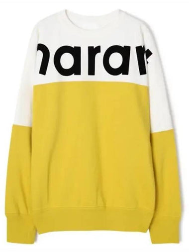 Howley Logo Crew Neck Sweatshirt Yellow - ISABEL MARANT - BALAAN 1