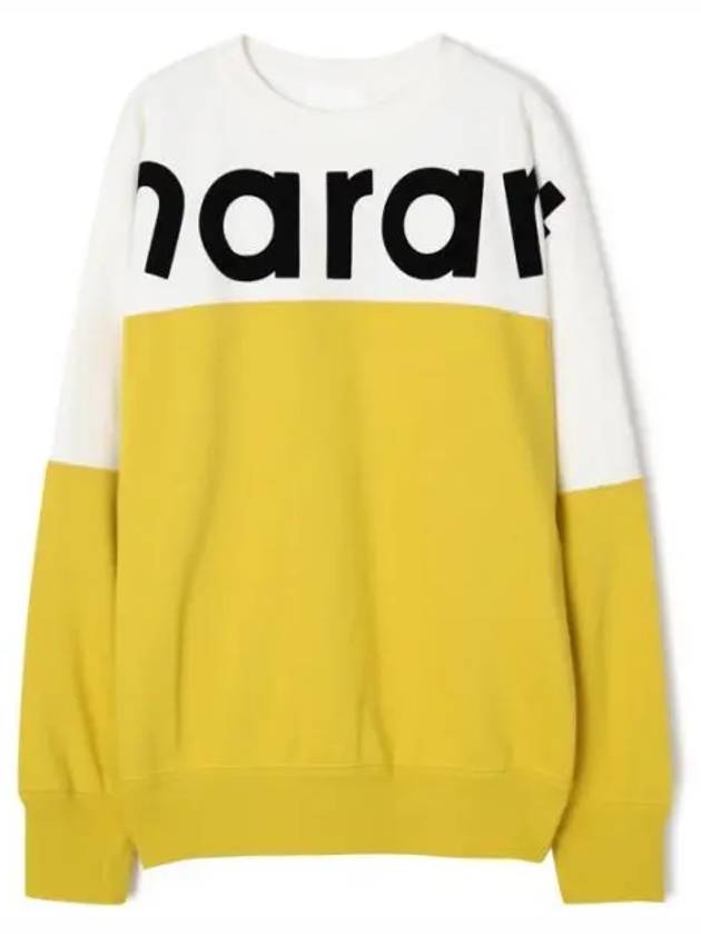 Howley Logo Crew Neck Sweatshirt Yellow - ISABEL MARANT - BALAAN 1