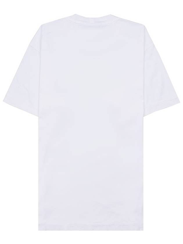 Logo Patch Short Sleeves T-Shirt White - STONE ISLAND - BALAAN 3