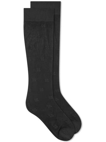 Butterfly Lace Socks Black - GANNI - BALAAN 1