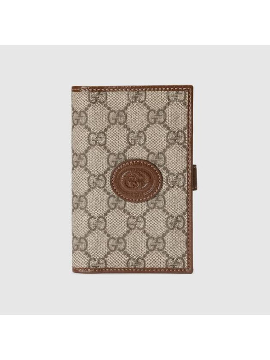 Interlocking G Superme Canvas Passport Wallet Beige - GUCCI - BALAAN 2