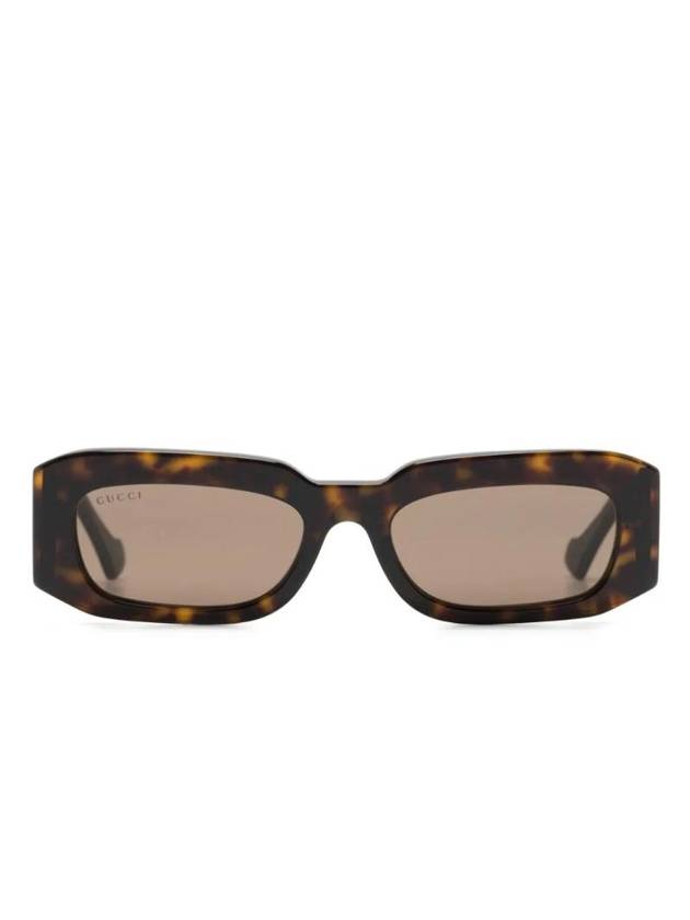 tortoiseshell effect rectangular frame glasses GG1426S - GUCCI - BALAAN 1