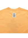 Women's Earth Apple Motif Cotton Short Sleeve T-Shirt Orange - MSGM - BALAAN 9