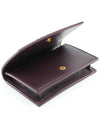 Maxi Intrecciato Flap Business Card Wallet Grape - BOTTEGA VENETA - BALAAN 5