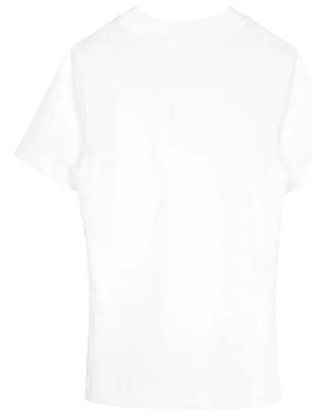 Monologo Short Sleeve T-Shirt White - CALVIN KLEIN - BALAAN 3