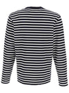 Fox Head Patch Regular Marin Long Sleeve T Shirt Navy Stripes - MAISON KITSUNE - BALAAN 3