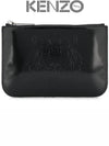 Tiger Patent Clutch Bag Black - KENZO - BALAAN 2