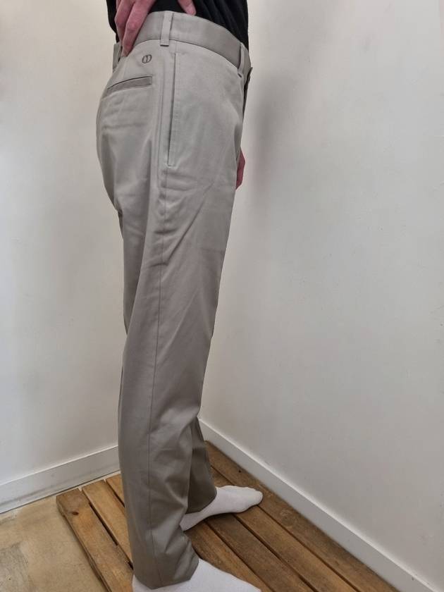 Homme Gabardine Chino Slacks Beige - DIOR - BALAAN 5