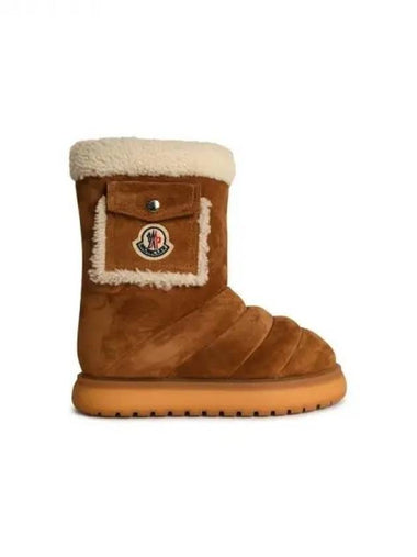 Gaia logo pocket suede boots 270429 - MONCLER - BALAAN 1