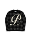 UniseCheck Mohair Wool Sweatshirt Black - PEOPLE OF THE WORLD - BALAAN 2