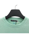 Logo Cotton Short Sleeve T-Shirt Green - ACNE STUDIOS - BALAAN 4