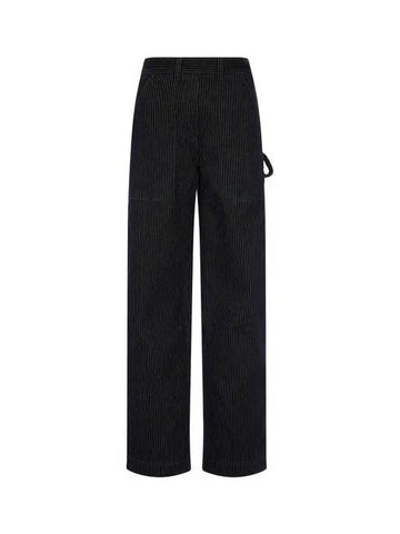 Women s Velor Striped Chino Pants Navy - GIORGIO ARMANI - BALAAN 1