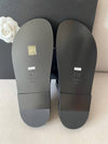 CC Logo Velcro Sandals Black - CHANEL - BALAAN 7