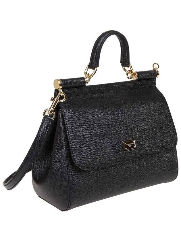 Medium Sicily Tote Bag Black - DOLCE&GABBANA - BALAAN 3