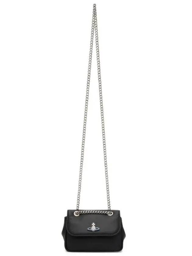 Nappa Lambskin Curb Chain Strap Shoulder Bag Small - VIVIENNE WESTWOOD - BALAAN 4