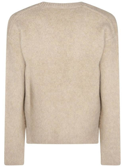 V-Neck Wool Cashmere Knit Top Linden - BURBERRY - BALAAN 2