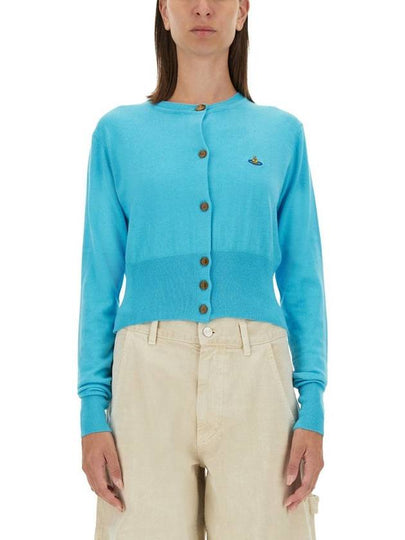 Bea Crop Cardigan Blue - VIVIENNE WESTWOOD - BALAAN 2