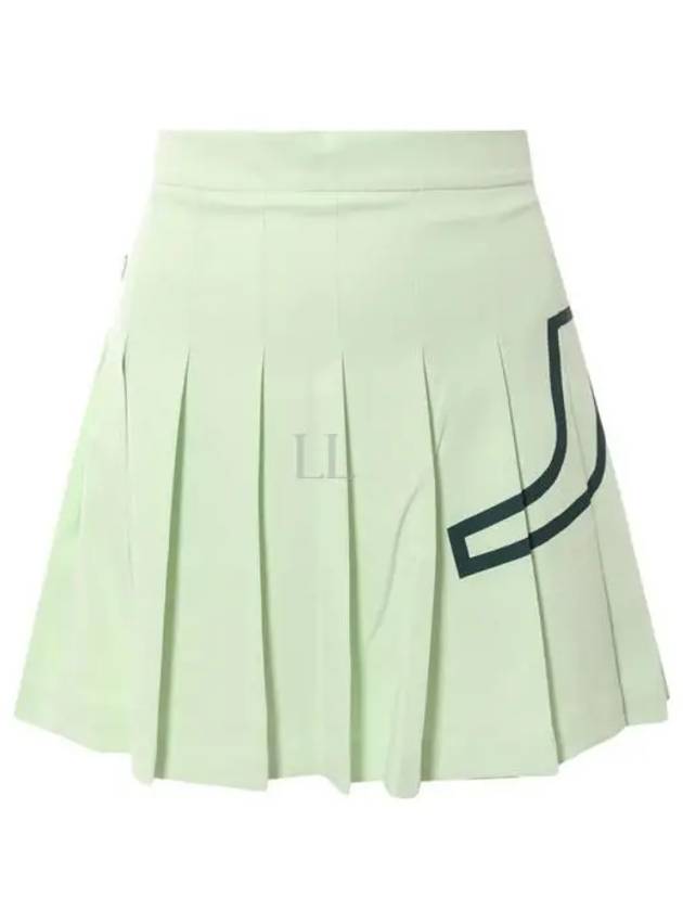 Women's Naomi Pleated Skirt Green - J.LINDEBERG - BALAAN 2