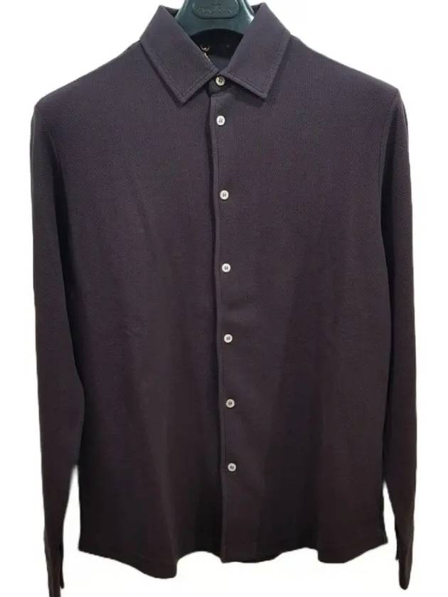 Andrew long sleeve shirt purple - LORO PIANA - BALAAN.