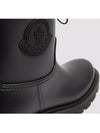 4G00080 M4522 999 KICKSTREAM BLACK RAIN BOOTS - MONCLER - BALAAN 6