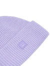 Small Face Logo Beanie Purple Melange - ACNE STUDIOS - BALAAN 5