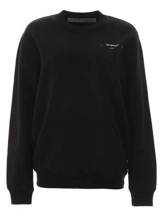 Coral Regular Crew Neck Sweatshirt Black Women OWBA055R200030391001 - OFF WHITE - BALAAN 1