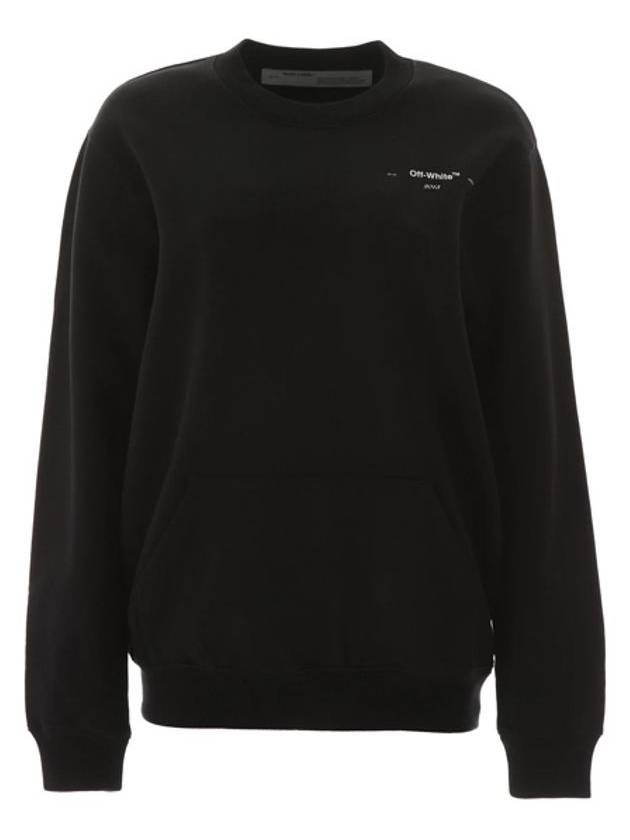 Coral Regular Crew Neck Sweatshirt Black - OFF WHITE - BALAAN 1