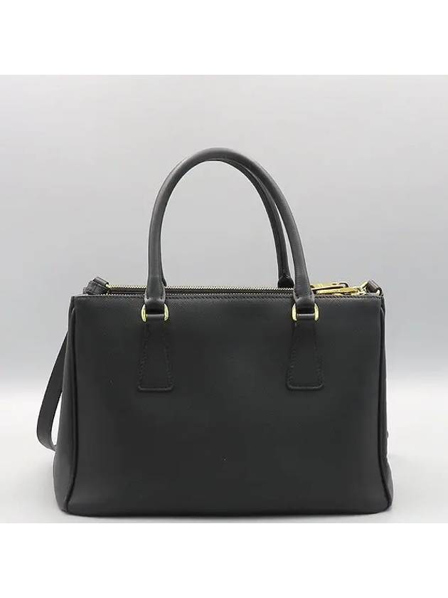 1BA863 Black Color Galleria Saffiano Medium Tote Bag Shoulder Strap 2WAY - PRADA - BALAAN 4