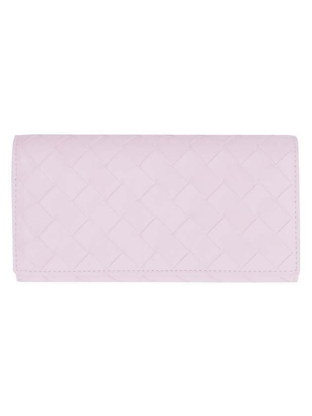 Intrecciato Flap Long Wallet Bliss Washed - BOTTEGA VENETA - BALAAN.