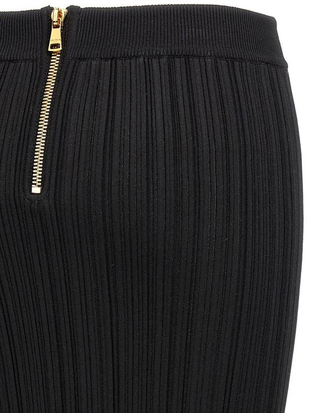 Balmain Pleated Midi Skirt - BALMAIN - BALAAN 4