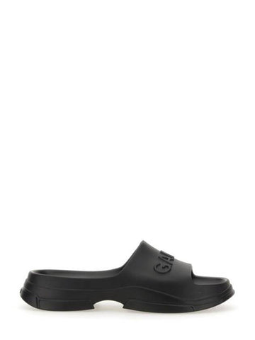 Pool Slippers Black - GANNI - BALAAN 1