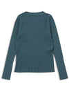 Patch Knit Sweater Slim Line Knit Blue MCFW23KN 1BL - MACKY - BALAAN 3