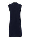 Women's V-neck Knit Midi Dress Blue - MAISON MARGIELA - BALAAN 3