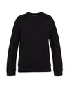 Logo Print Cotton Sweatshirt Black - Y-3 - BALAAN 1