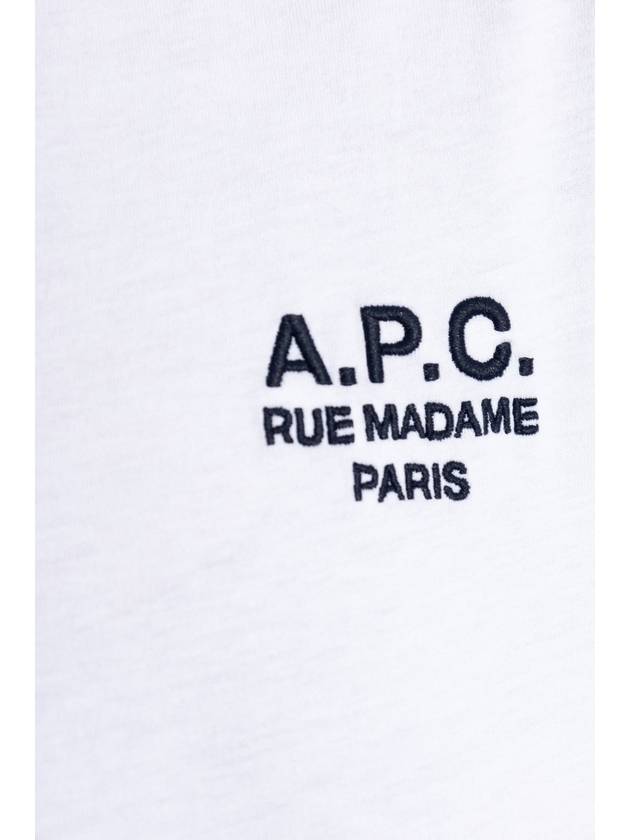 Boxy Rue Madame Short Sleeve T-Shirt White - A.P.C. - BALAAN 6