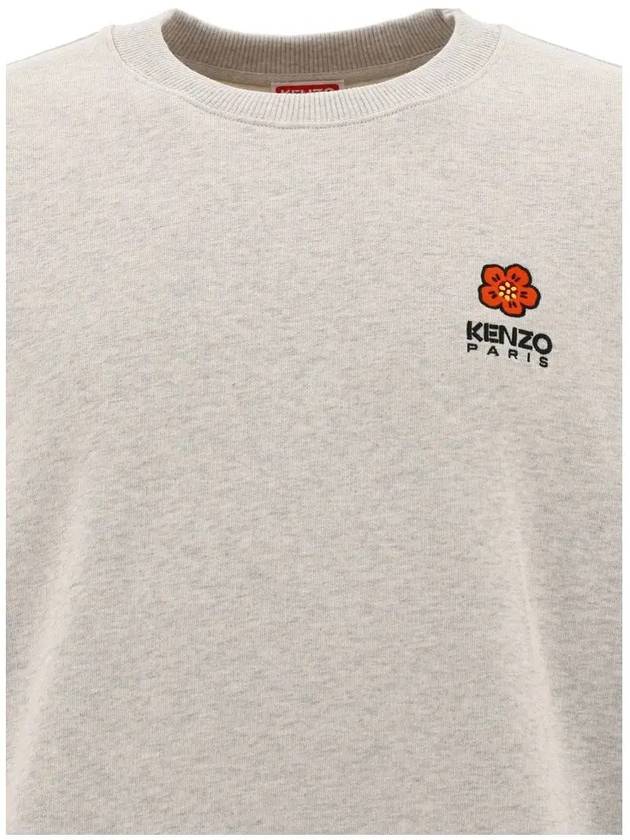 23SS Flower Logo Sweatshirt Gray 5SW440 4MF 93 - KENZO - BALAAN 4