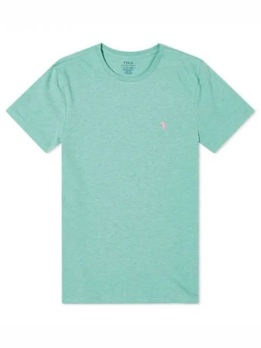 Embroidered Logo Cotton Short Sleeve T-Shirt Mint - POLO RALPH LAUREN - BALAAN 2