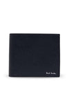 Signature Stripe Balloon Mount Fuji Interior Half Wallet Black - PAUL SMITH - BALAAN 1