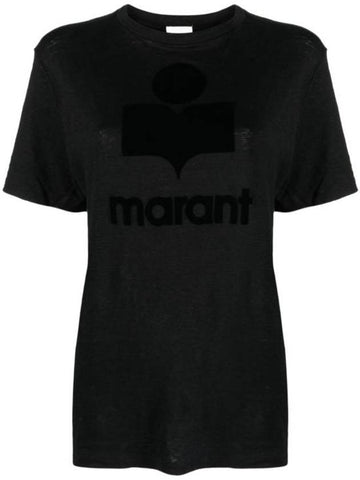 Short Sleeve T Shirt TS0001FB A1N09E 01BK Black - ISABEL MARANT - BALAAN 1