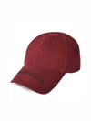 Hat Logo Visor Cap Red - BALENCIAGA - BALAAN 10