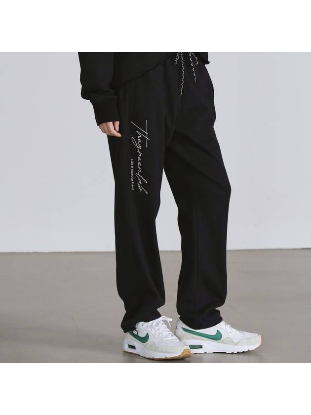 Over Fit String Jogger Pants Black - THE GREEN LAB - BALAAN 7