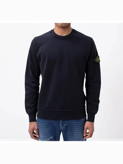 Wappen Patch Crew Neck Sweatshirt Navy - STONE ISLAND - BALAAN 2